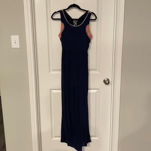 Lace up maxi dress
